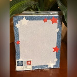 Gartner Stationery with Red and White Stars